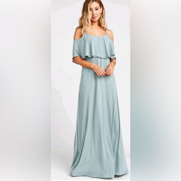 Show Me Your MuMu The Caitlin‎ Ruffle Maxi Dress Bridesmaid Dress - Picture 2 of 7